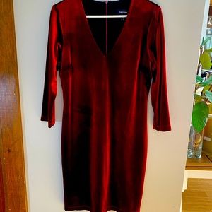 Maroon, Velvet, Large, Cocktail Dress. Wore once.